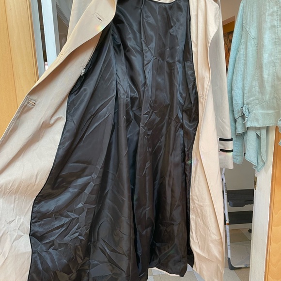 Principles 2 Tone Black and Tan Trench Coat Size 12 UK 6 US - Picture 6 of 8